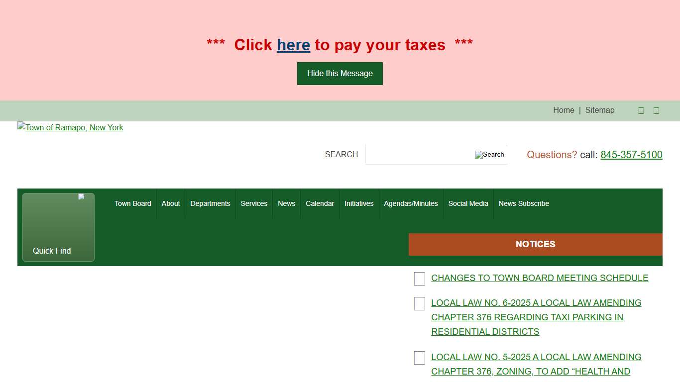 Town of Ramapo, New York - Welcome!